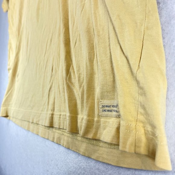 LIFE IS GOOD Mens L Yellow Action Hero Shirt Hobby Dad Fathers Day Short Sleeve - Picture 4 of 9